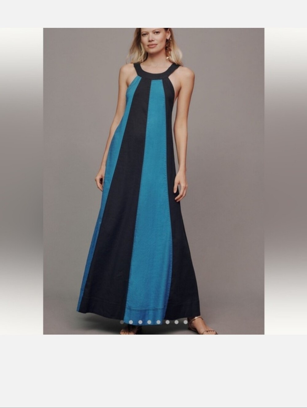NWT Anthropolgie The Ami Linen Halter Dress
